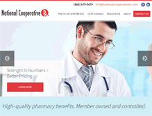 Tablet Screenshot of nationalcooperativerx.com